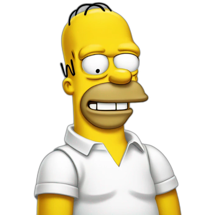 Homer simpson happy emoji