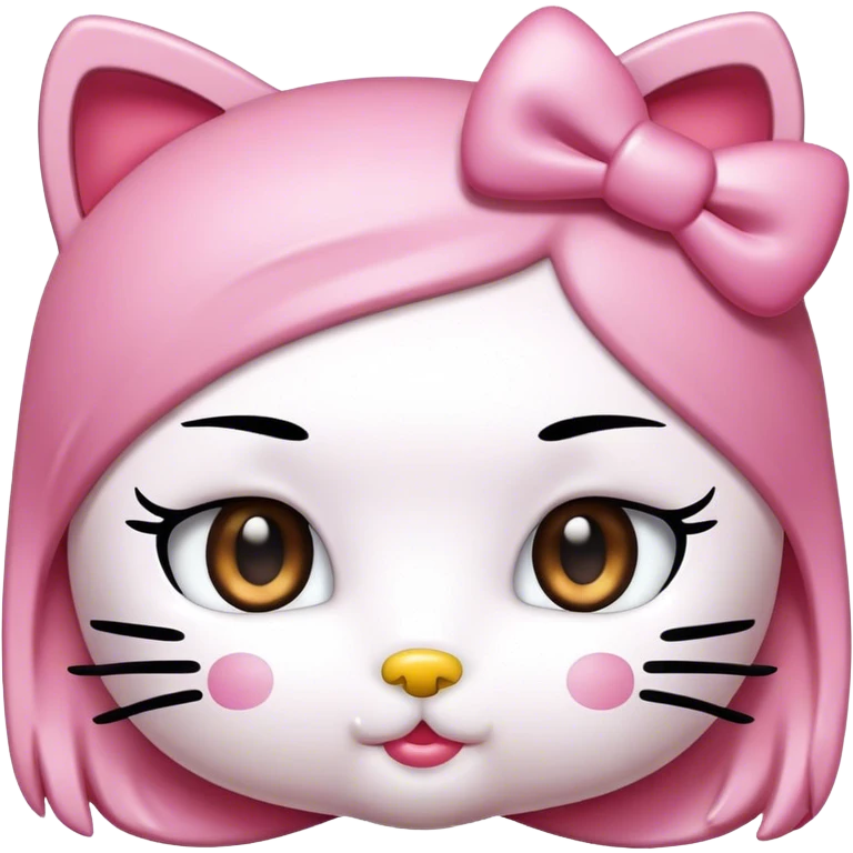 hello kitty with mascara spoolie emoji