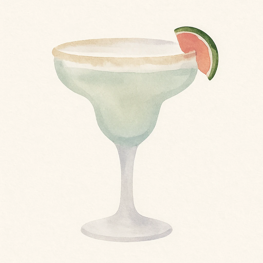 margarita in a margarita glass emoji