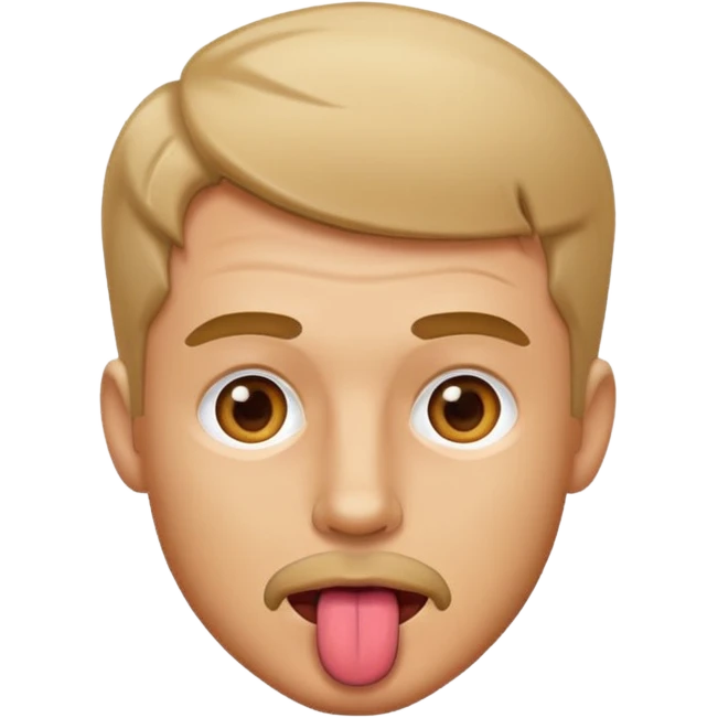 A white man licking a womans inbetween her legs emoji