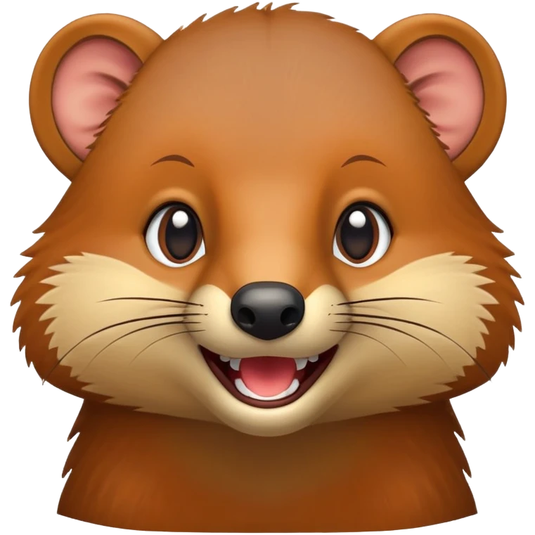 Happy mongoose emoji