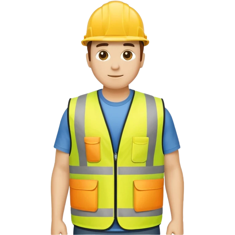 create a realistic emoji of a small construction worker vest emoji