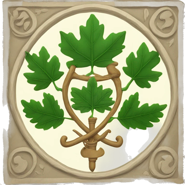 Coat of arms with leafs  emoji