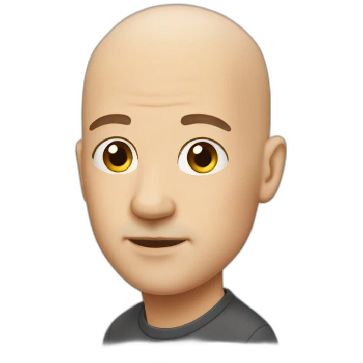 Bald man emoji