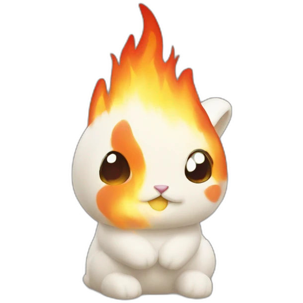 Fire rabbit emoji