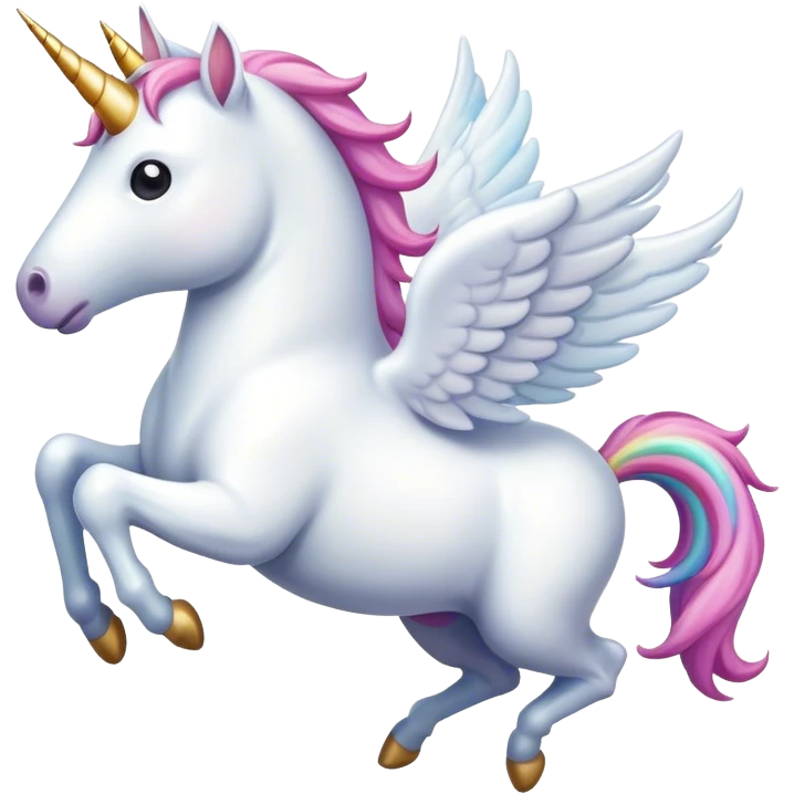 unicorn flying and pooping emoji