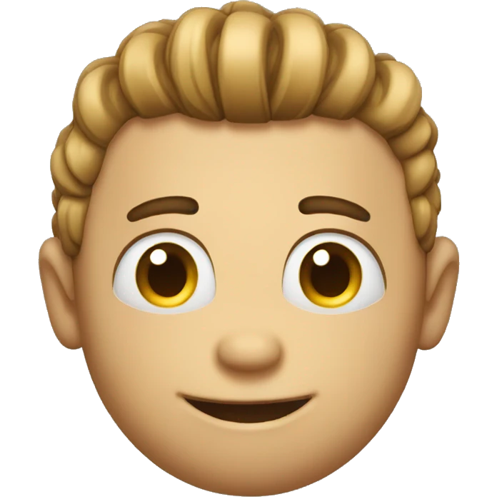 Emoji with his index and middle finger on head emoji