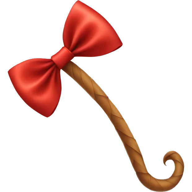 1 long tails red bow  emoji