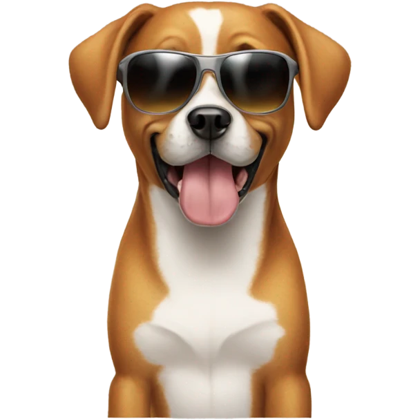 dog with sunglasses emoji
