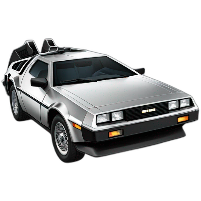 DeLorean DMC-12 baby emoji