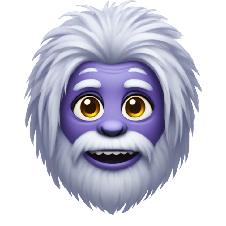 purple female yeti emoji