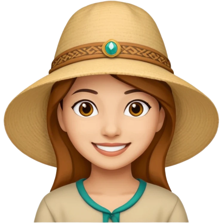Raya with salakot hat emoji