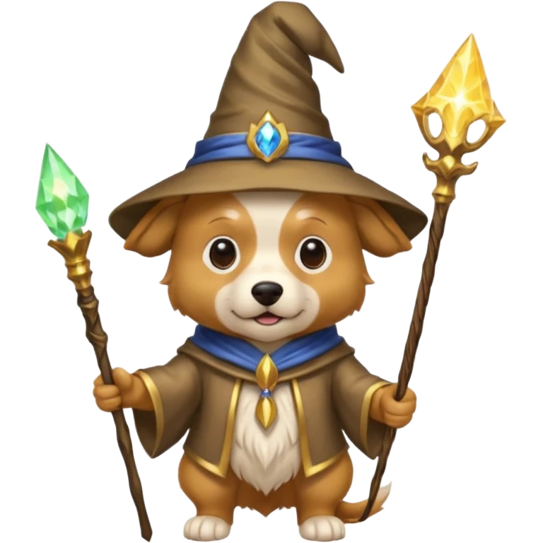 Dog wizard emoji