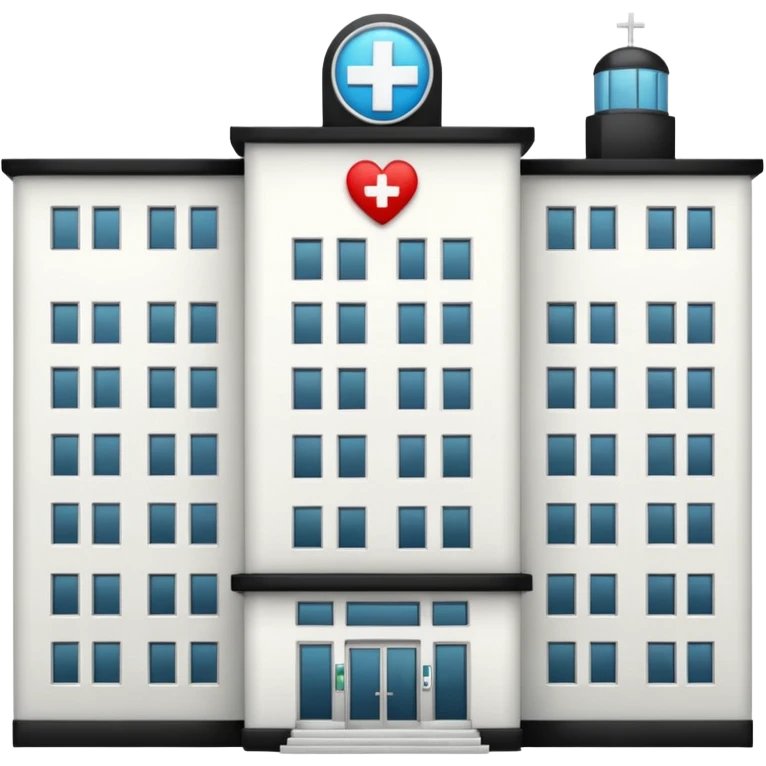 HOSPITAL desde fuera sin cuadro  emoji