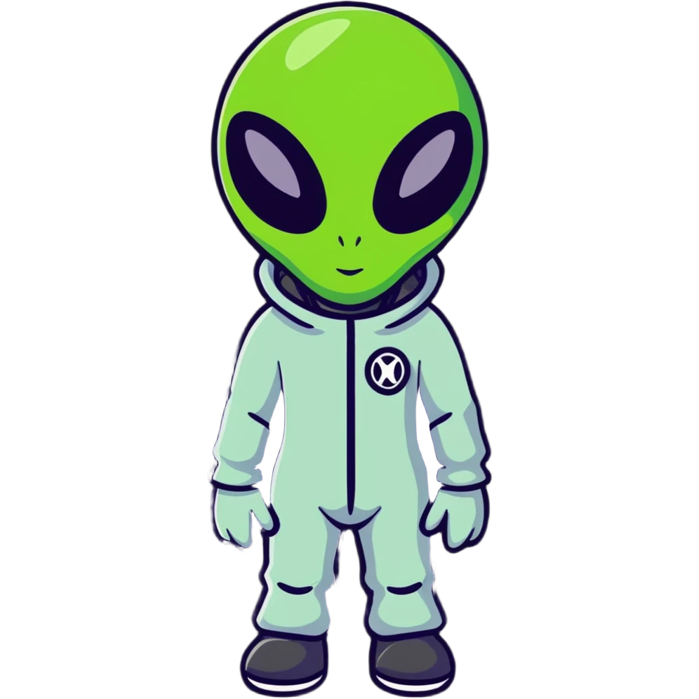 tall alien wearing stylish outfit emoji