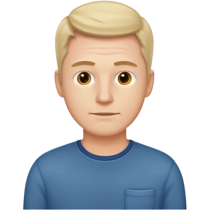 customer. 1 person only white male with shoulder normal person cloths. adult emoji