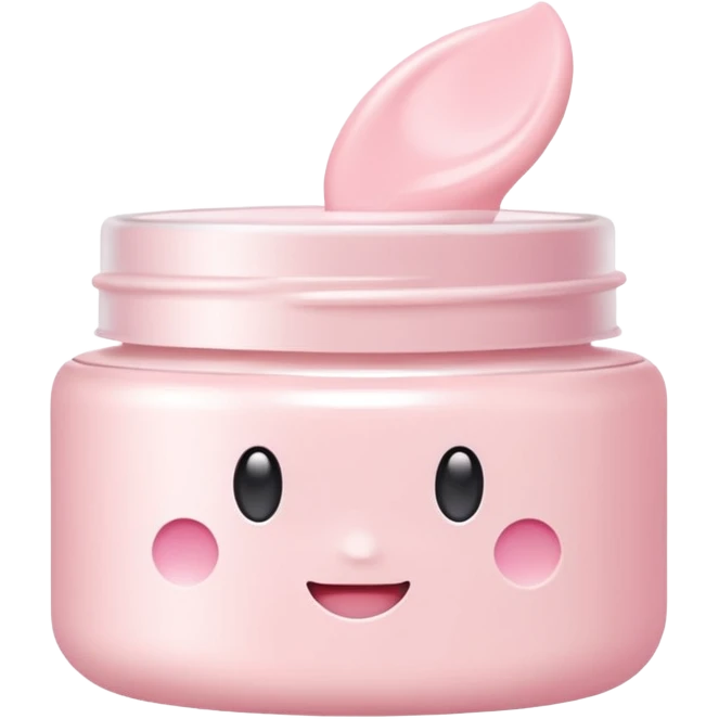 Aesthetic skincare light pink emoji
