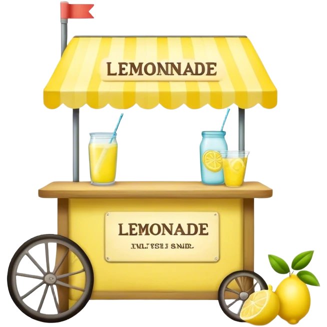 Lemonade stand emoji