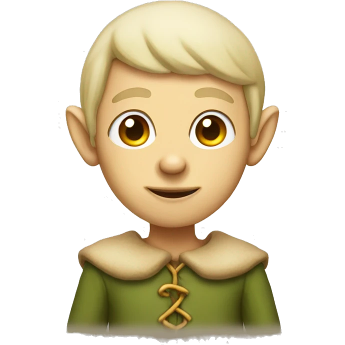 Beige elf emoji