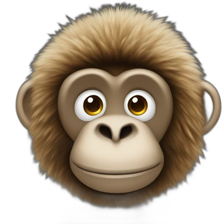 Monkey fur cap emoji