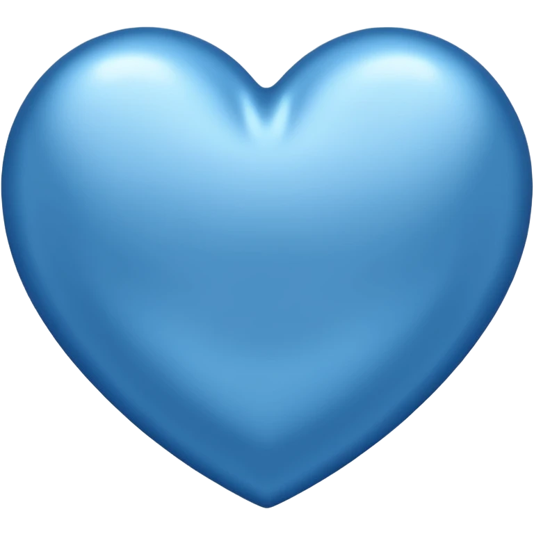 heart with a metallic blue finish emoji