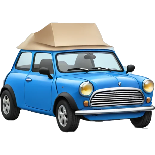 blue mini car emoji