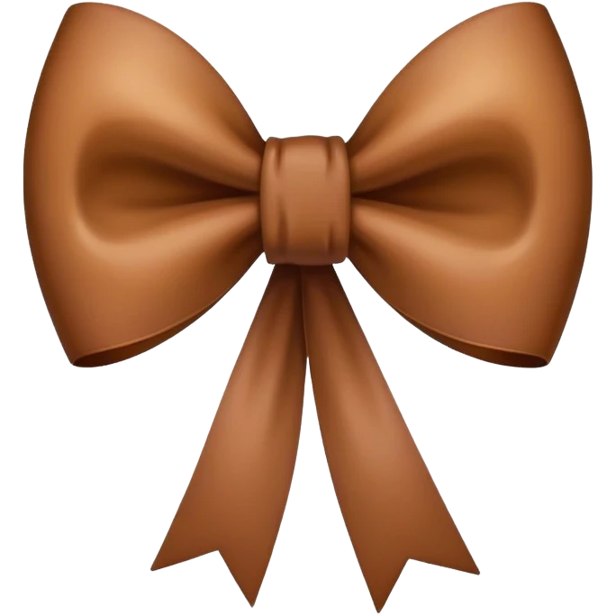 Brown bow emoji