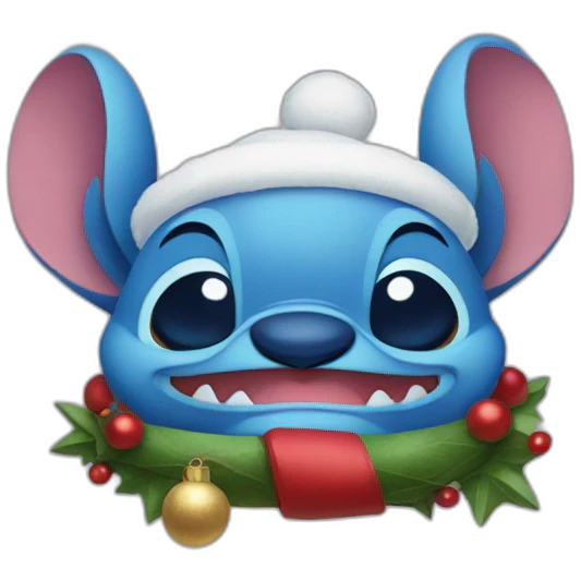Stitch disney christmas  emoji