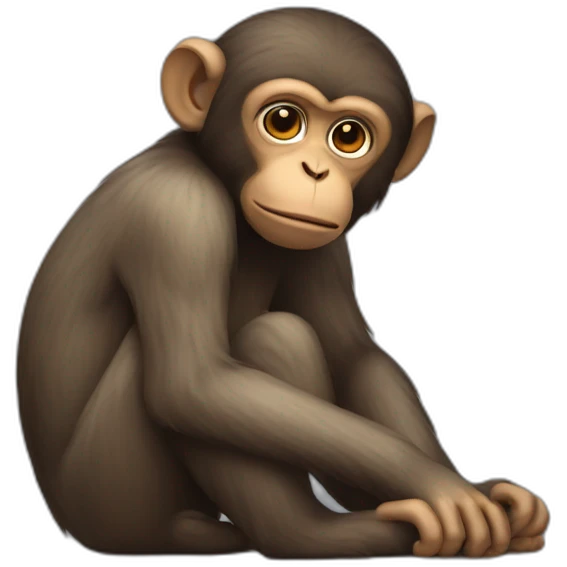 Monkey sad emoji