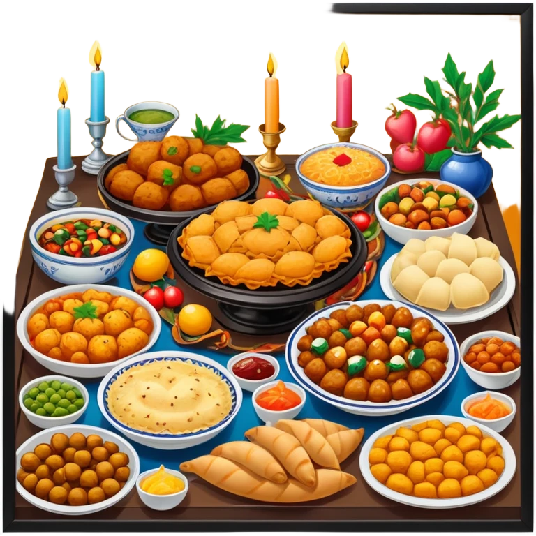 Feast with Ramadan lights emoji