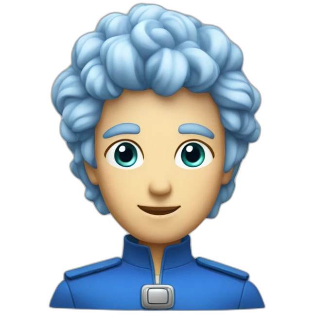 Étoile filante bleu emoji