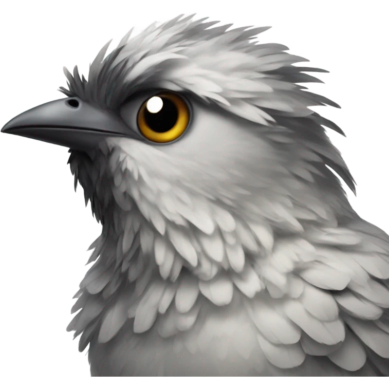 Suspicious bird emoji