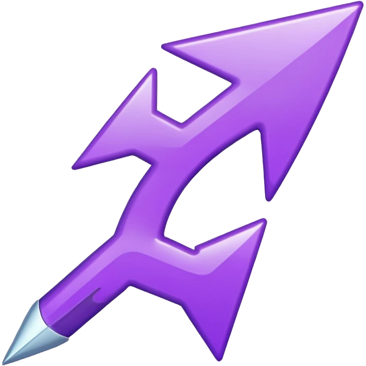 seta para direita roxa emoji