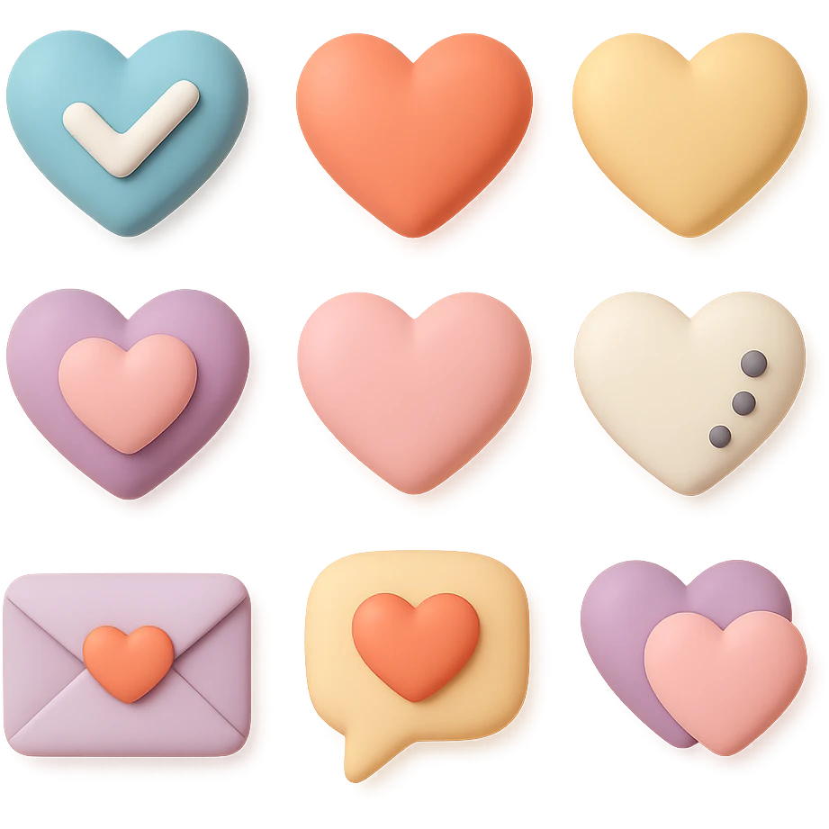 show more  heart styles and remove background emoji