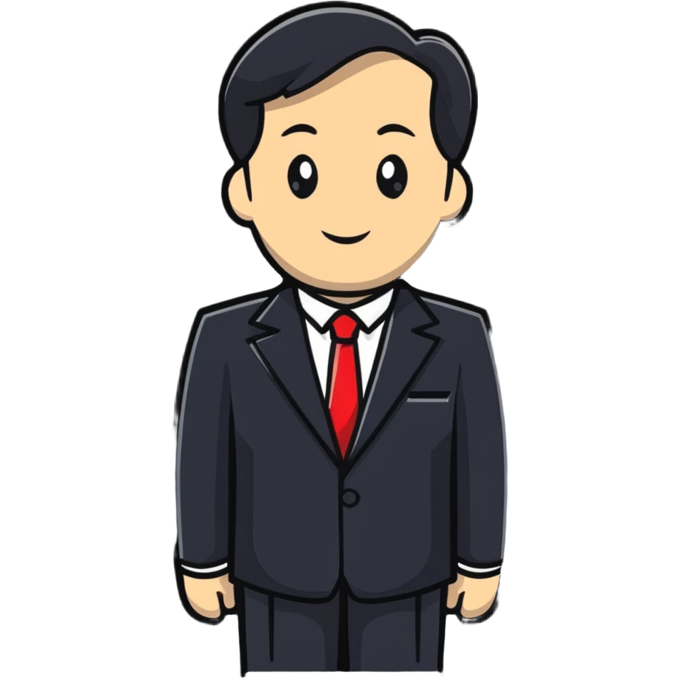 Professional diplomat in formal attire at international meeting emoji
