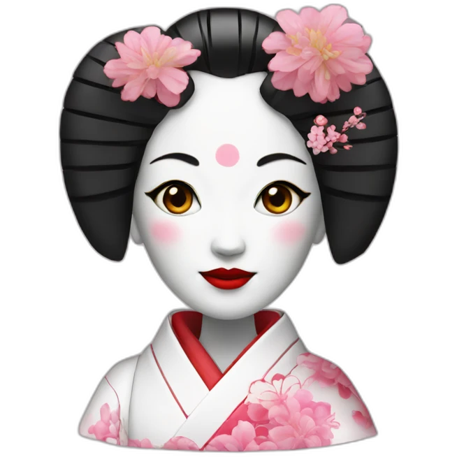 Geisha robotic emoji