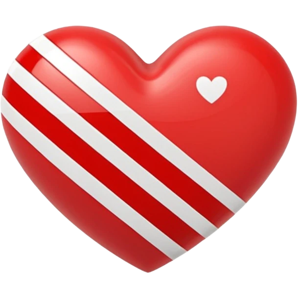 Adidas stripes heart emoji