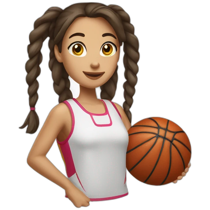 fille-basketeuse-brune-et-blanche-de-peau emoji