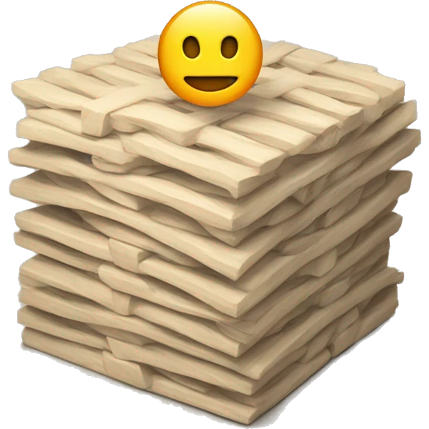 M stacked on top of W emoji