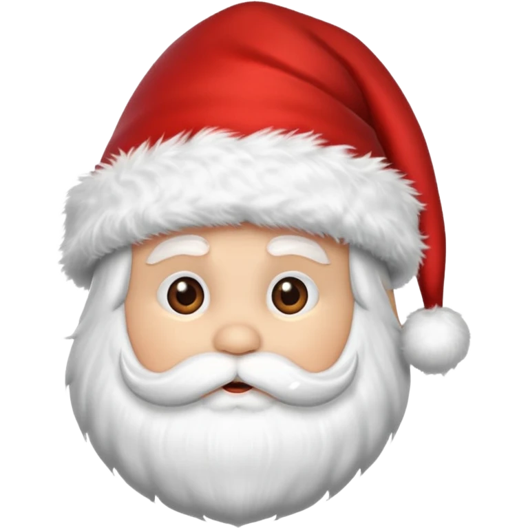 Satna clause hat without santa emoji