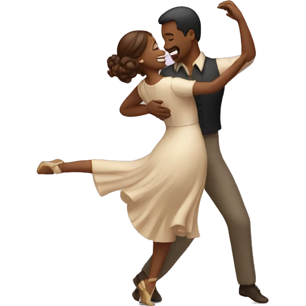 A couple are dancing  emoji