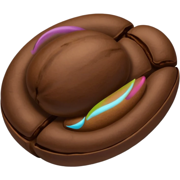 A sleeping coffee bean  emoji