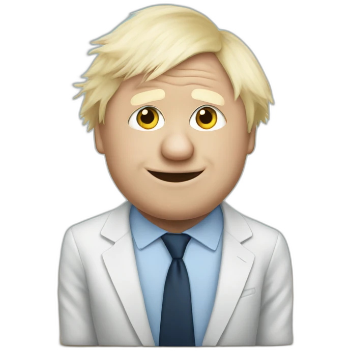 Boris Johnson with a love heart emoji