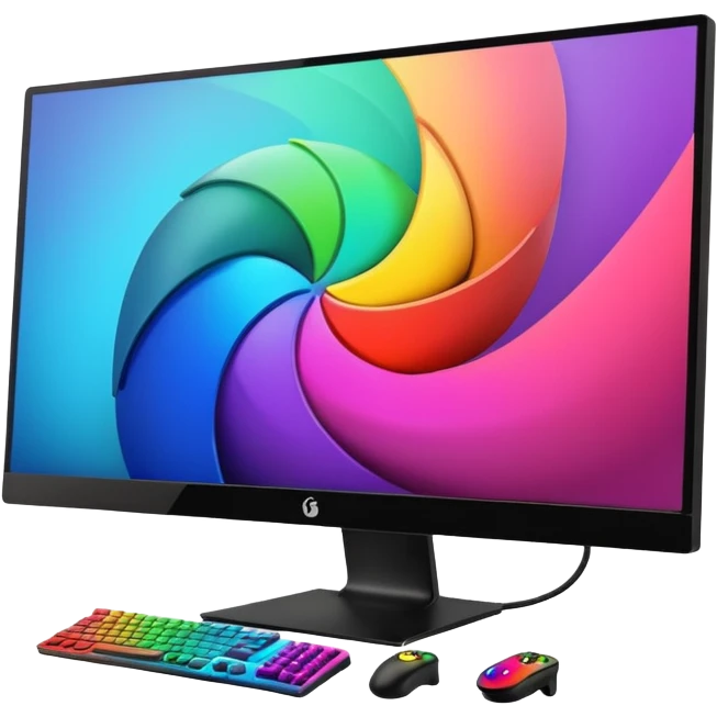 gaming rgb monitor emoji