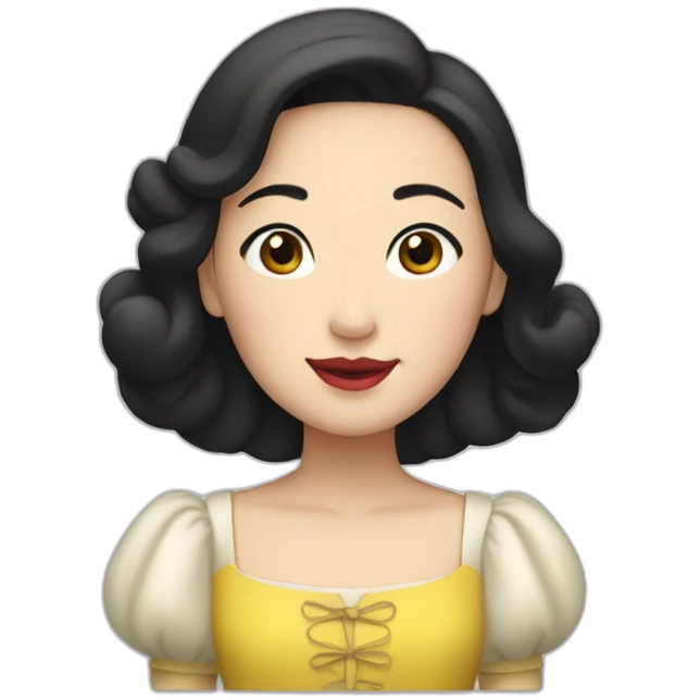 Asian snow white emoji