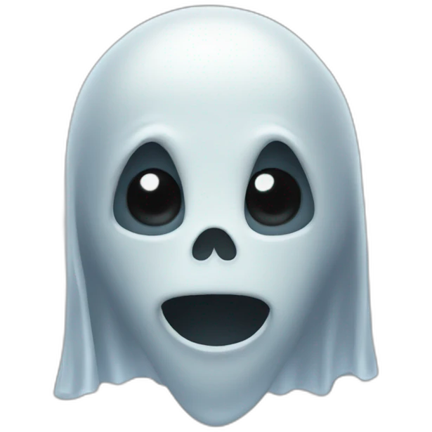 Realistic ghost emoji