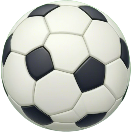 Cinematic Realistic image of a soccer ball resting on a lush, manicured field, rendered with detailed panel textures and crisp stitching, bathed in soft, natural lighting that highlights its timeless athletic appeal emoji