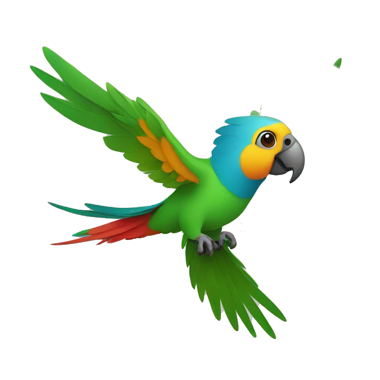  parrot flying a drone emoji