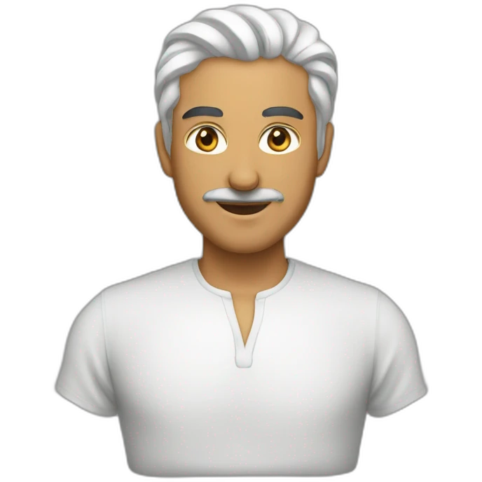 رجل سعر اسود لبس قناء emoji