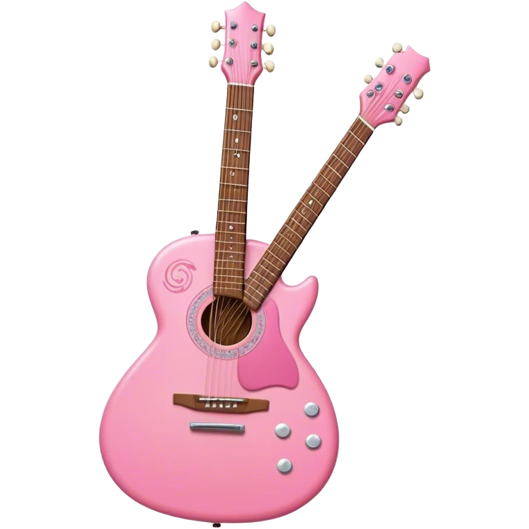 Violão rosa das princesas da disney emoji